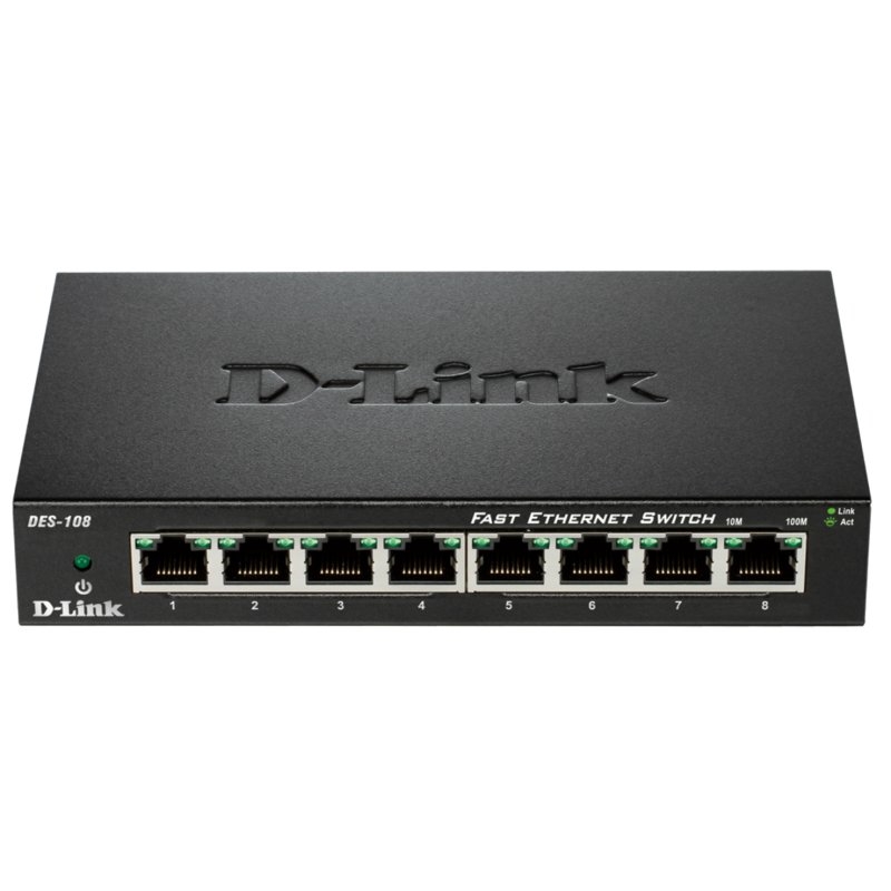 D-Link DES-108 Preto