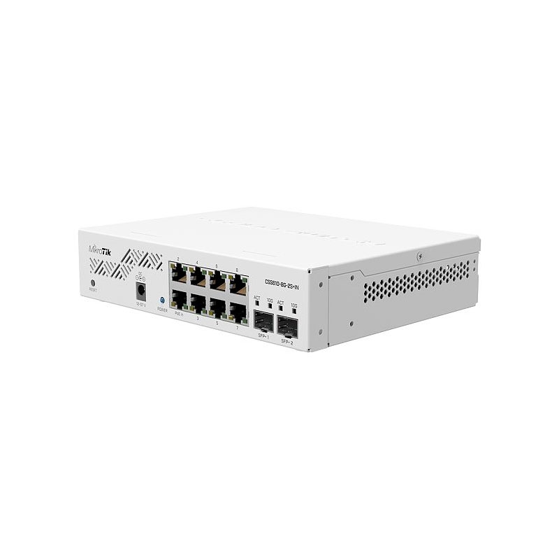Mikrotik | CSS610-8G-2S+IN 8xGbE 2x10Gb SFP+ | PoE | 11W