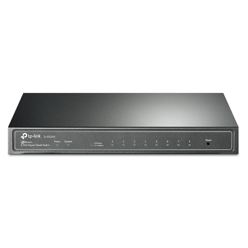 TP-Link JetStream TL-SG2008 switch de rede Gerido L2/L2+ Gigabit Ethernet (10/100/1000) Preto