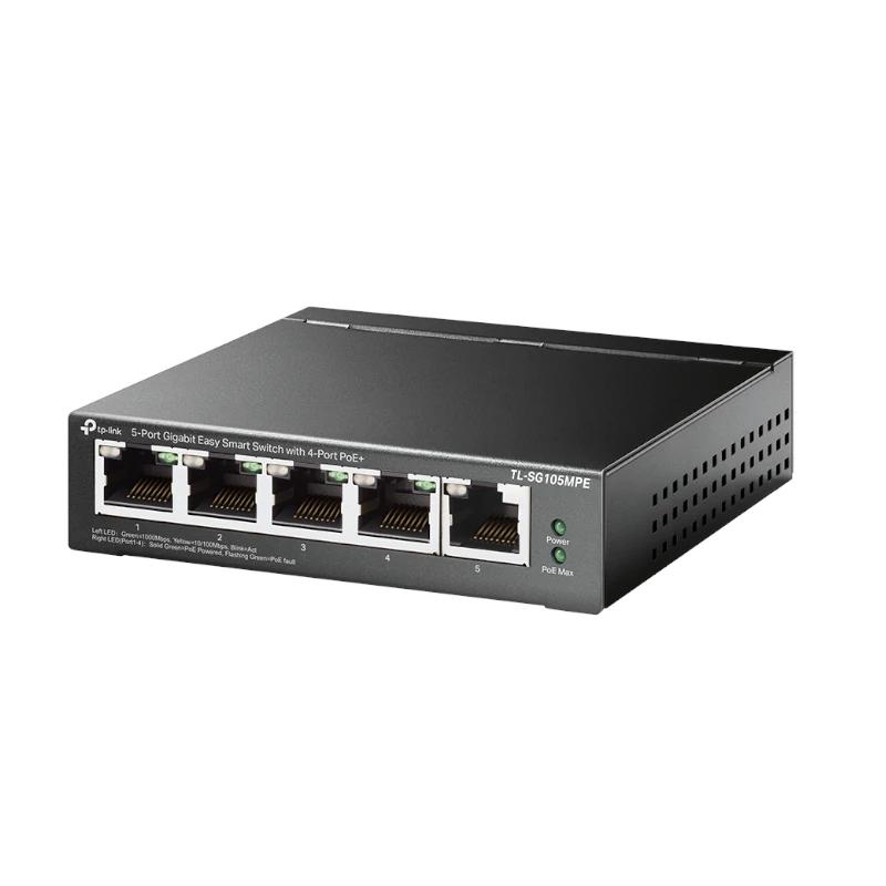 TP-Link TL-SG105MPE switch de rede L2 Gigabit Ethernet (10/100/1000) Power over Ethernet (PoE) Preto