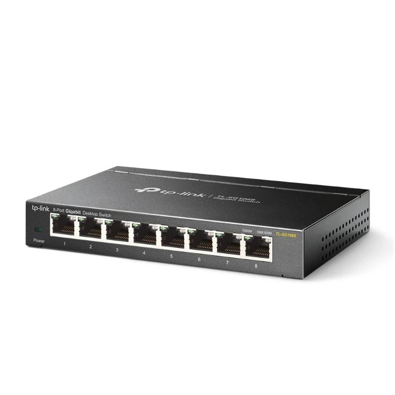 TP-Link Omada TL-SG108S switch de rede Não-gerido Gigabit Ethernet (10/100/1000) Preto