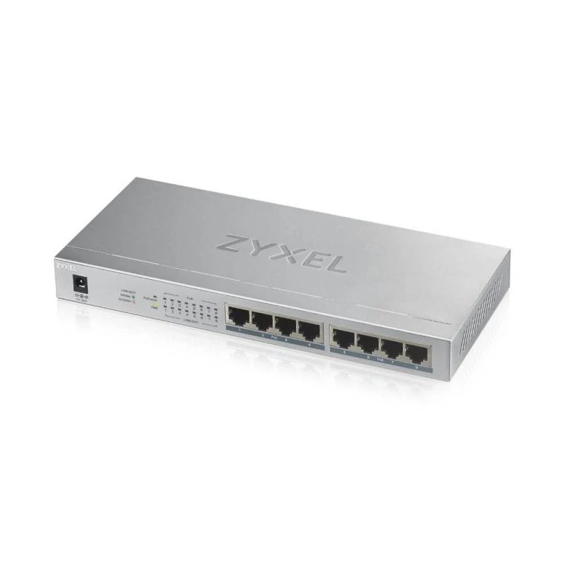 Zyxel GS1008HP Não-gerido Gigabit Ethernet (10/100/1000) Power over Ethernet (PoE) Cinzento