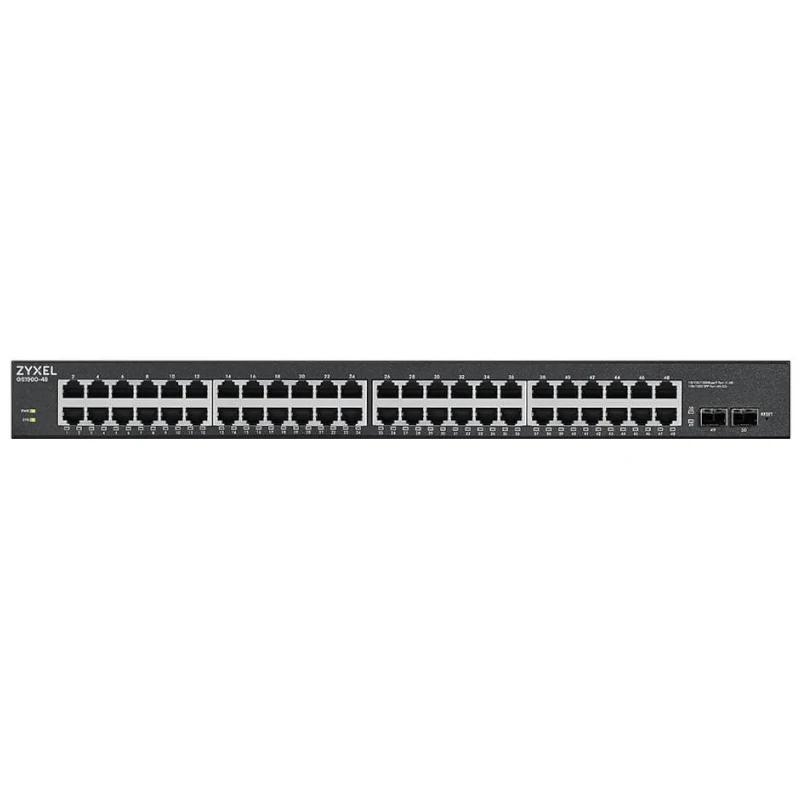 Zyxel GS1900-48HPv2 Gerido L2 Gigabit Ethernet (10/100/1000) Power over Ethernet (PoE) Preto
