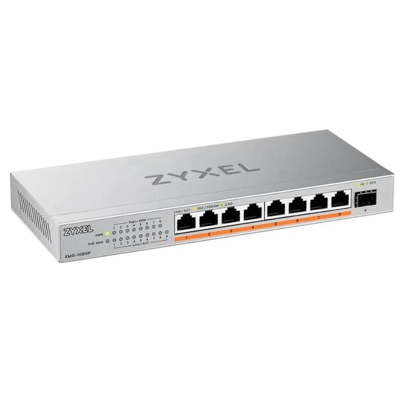 Zyxel XMG-108HP Não-gerido 2.5G Ethernet (100/1000/2500) Power over Ethernet (PoE)