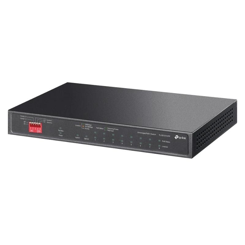 TP-Link TL-SG1210PP switch de rede Não-gerido Gigabit Ethernet (10/100/1000) Power over Ethernet (PoE) Preto