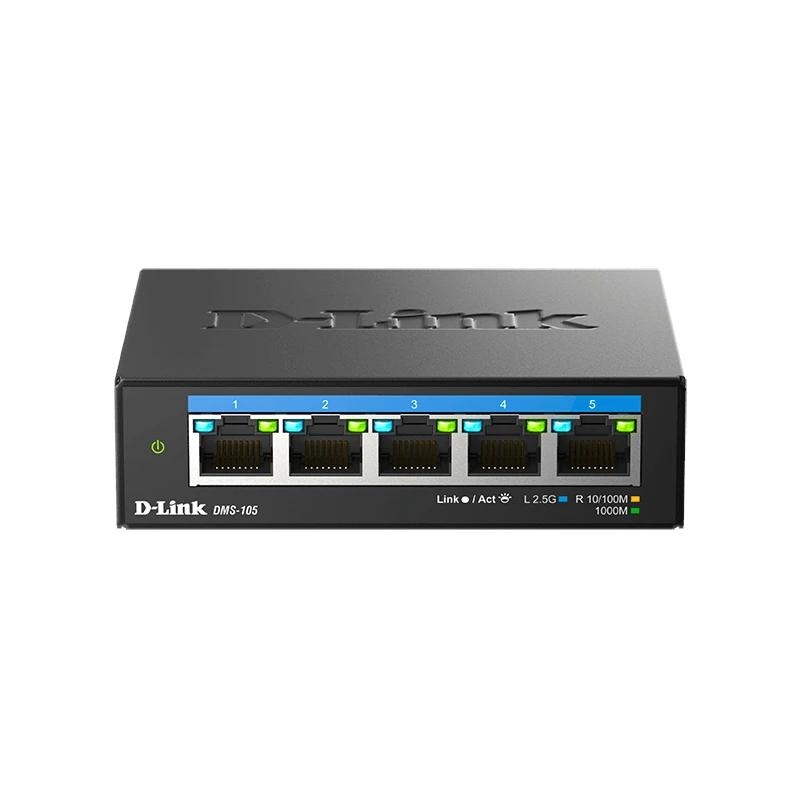 D-Link DMS-105 Não-gerido L2 2.5G Ethernet (100/1000/2500) Preto