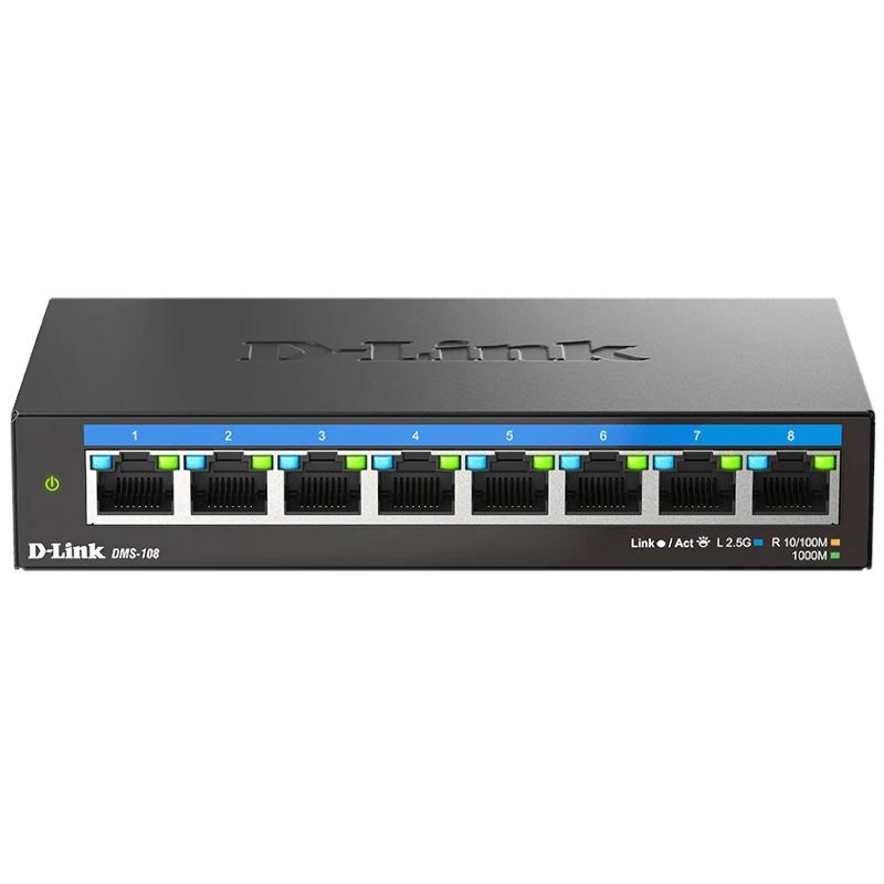 D-Link DMS-108 Não-gerido L2 2.5G Ethernet (100/1000/2500) Preto
