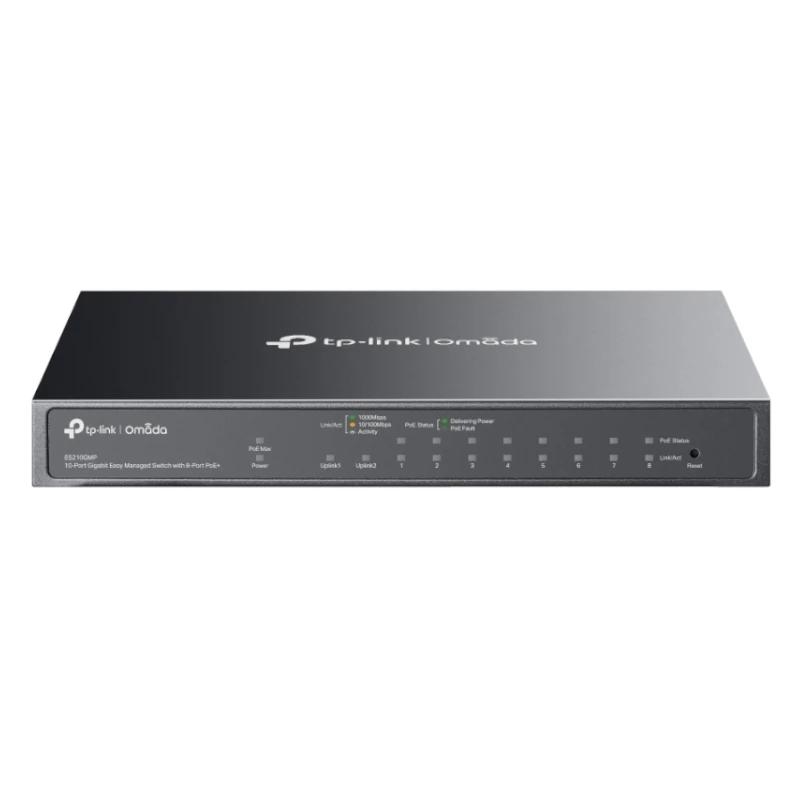 TP-Link Omada ES210GMP switch de rede Gerido Gigabit Ethernet (10/100/1000) Power over Ethernet (PoE) Preto