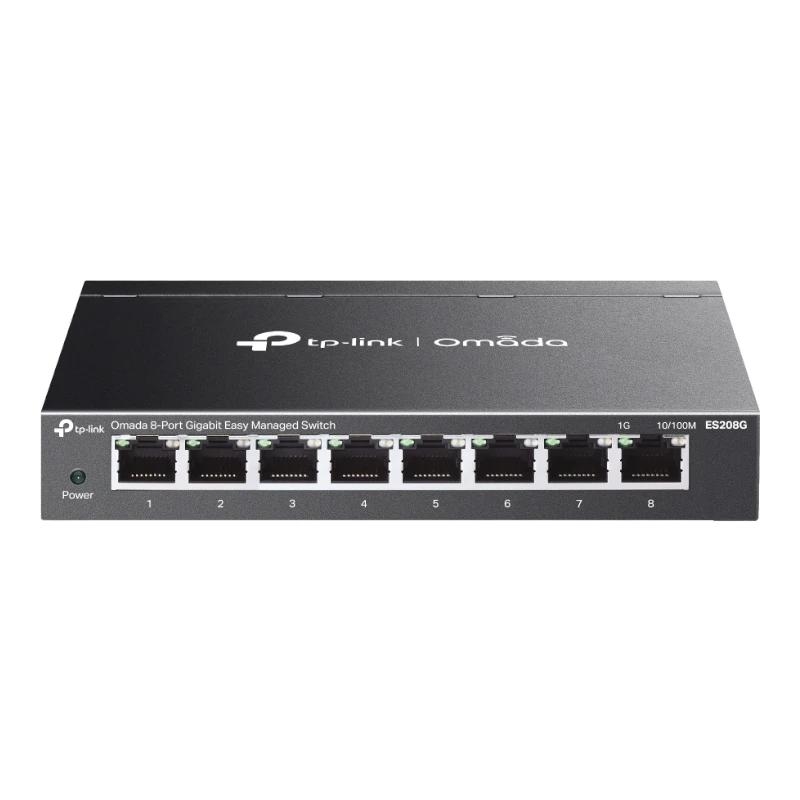 TP-Link Omada ES208G switch de rede Gerido L2 Gigabit Ethernet (10/100/1000) Preto