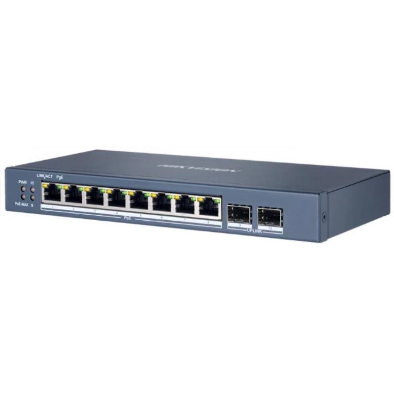 Hikvision | Switch | DS-3E1510P-EI/M (B) | 8 Portas PoE