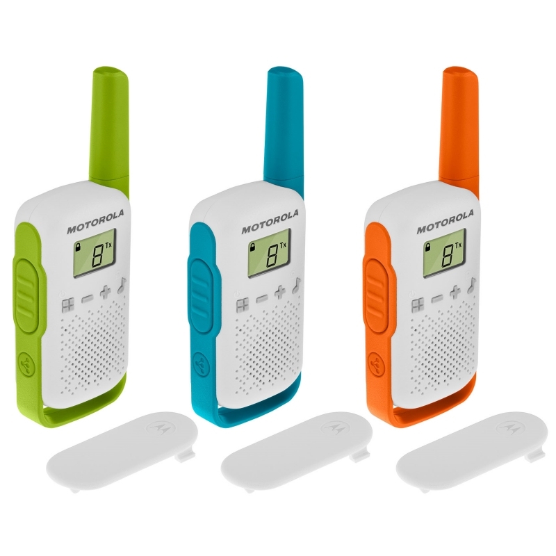 Motorola T42 rádio two-way 16 canais Azul, Verde, Laranja, Branco