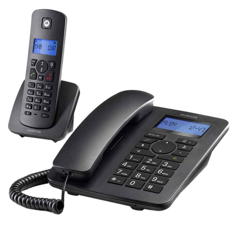 Motorola C4201 Telefone analógico/DECT Identificação de chamadas Preto