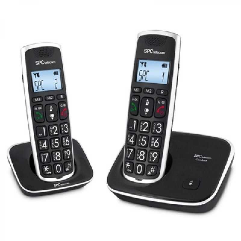 Spc | PC | 7609N Telefone DECT COMFORT KAISER DUO | Preto