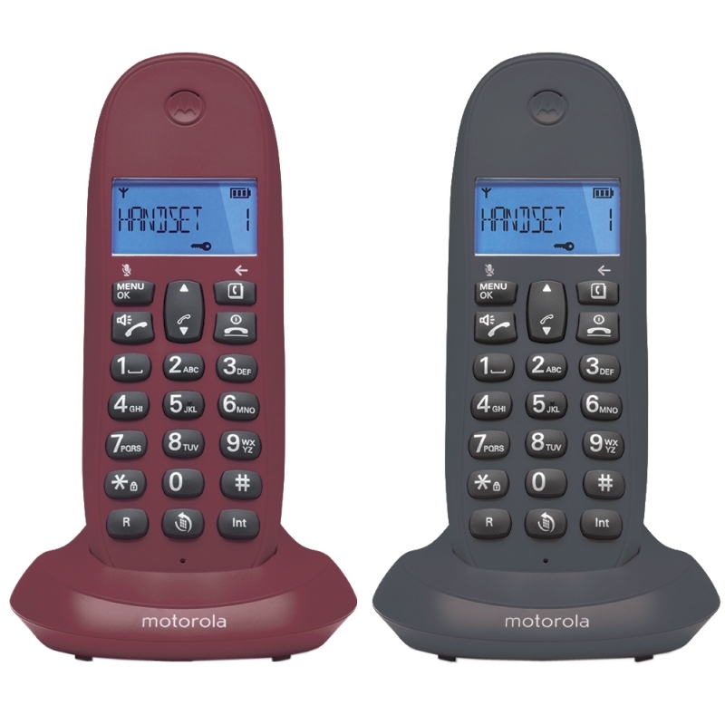 Motorola C1002 telefone Telefone DECT Identificação de chamadas Cinzento
