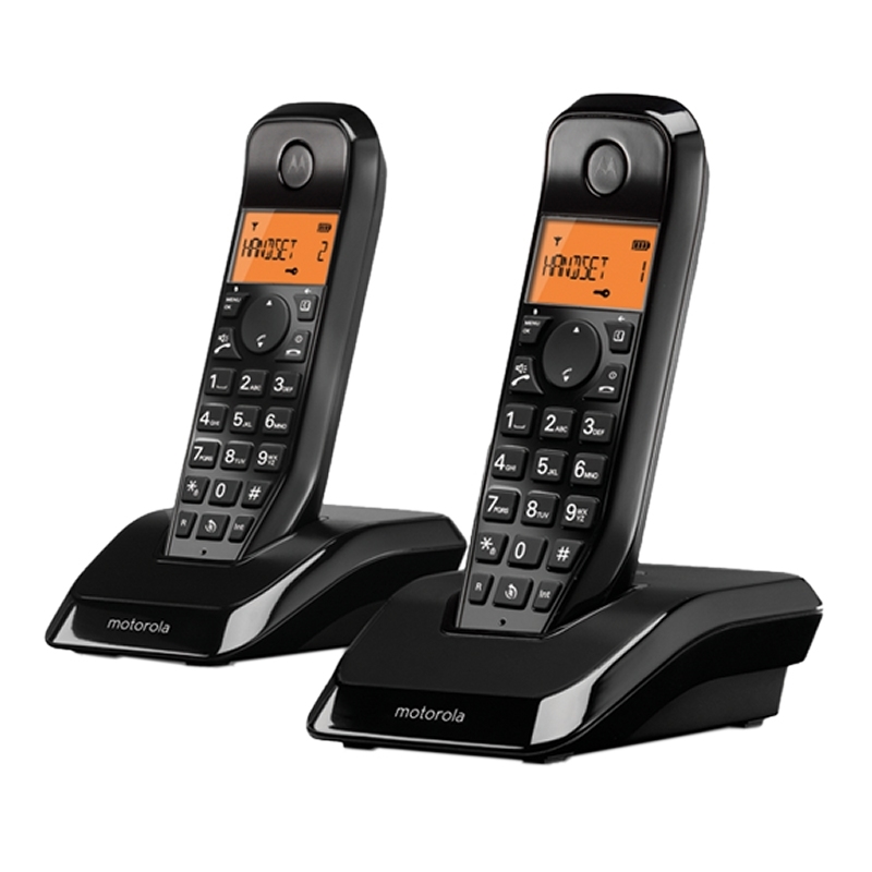 Motorola S12 Duo Telefone DECT Identificação de chamadas Preto