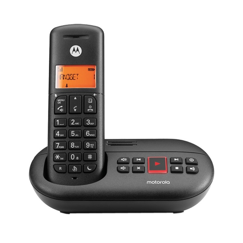 Motorola E211 Telefone DECT Identificação de chamadas Preto