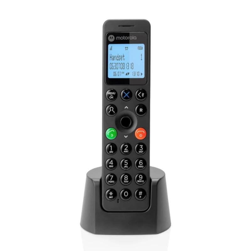 Motorola DOT201 Telefone DECT Identificação de chamadas Preto