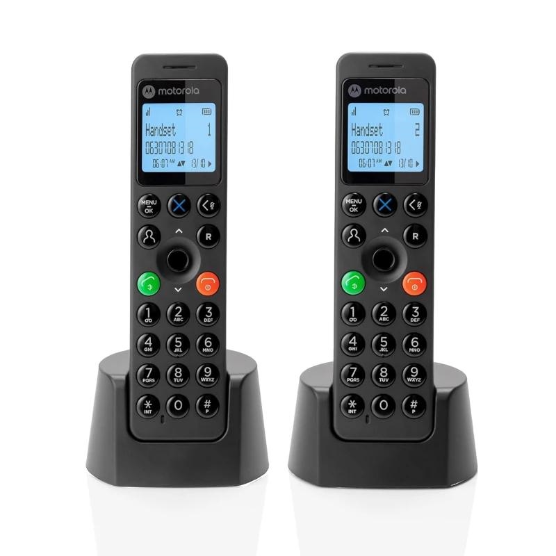 Motorola DOT202 Twin Telefone DECT Identificação de chamadas Preto
