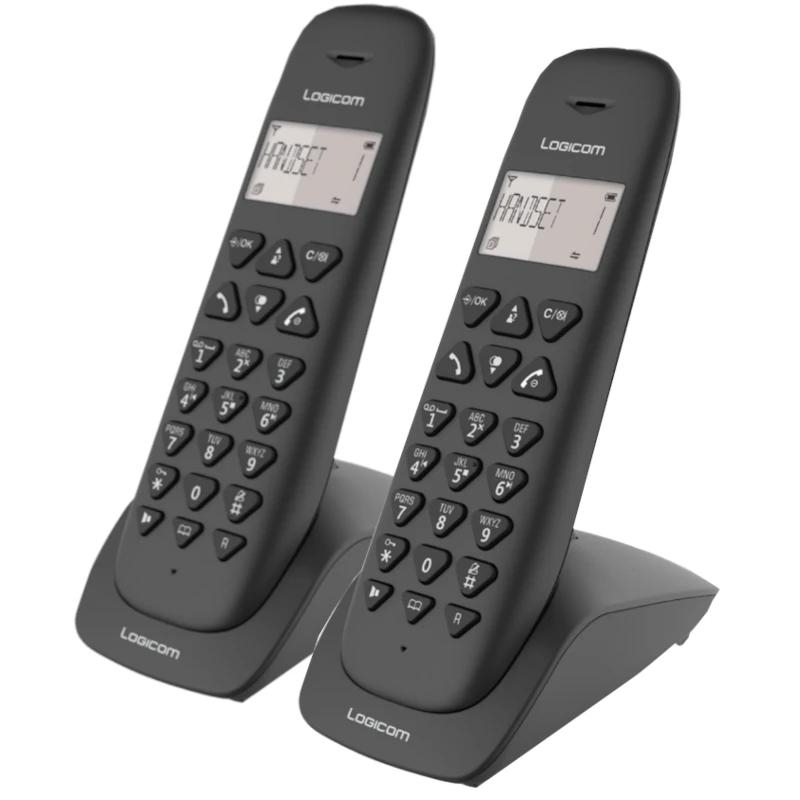 Logicom | Telefono DECT Vega 255T Negro Duo