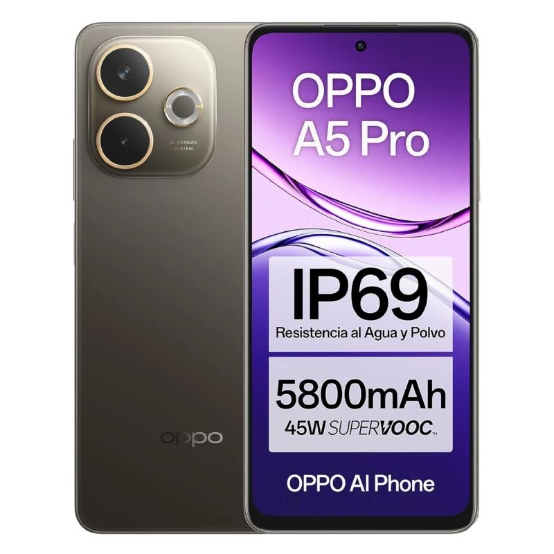 OPPO A5 Pro 16,9 cm (6.67") Dual SIM Android 15 4G USB Type-C 8 GB 256 GB 5800 mAh Castanho