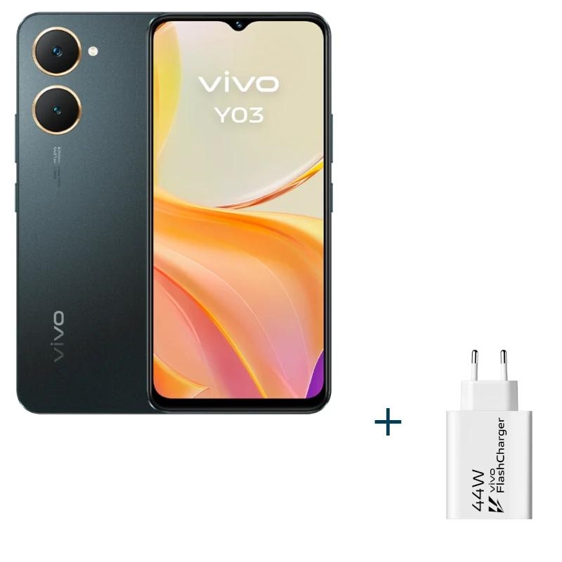 Vivo | Y03 6.56" | 4G | 44W | 6.56" | 128GB | 4GB | Preto