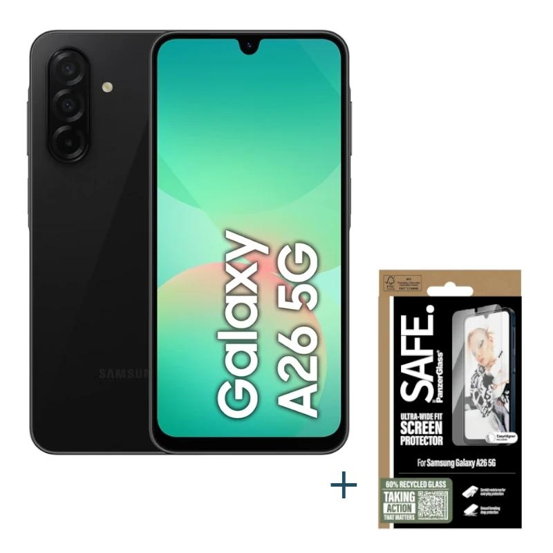 SAMSUNG | Galaxy A26 | 4G 10 Portas | 6.7" | FHD | 2TB | 8GB | Preto