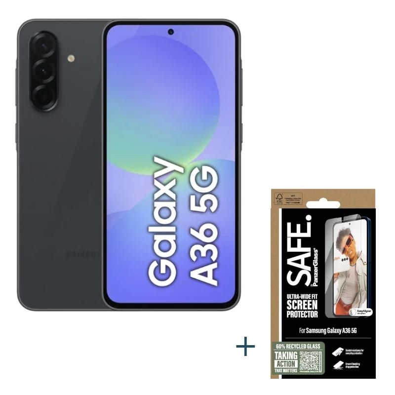 SAMSUNG | Galaxy A36 EE | 4G 10 Portas | 6.7" | FHD | 256GB | 8GB | Preto