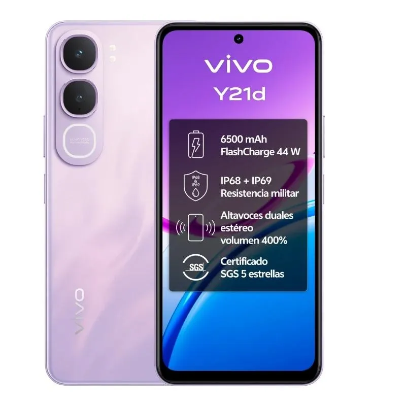 Vivo | Y21d | 6.68" | 128GB | 4GB | Roxo