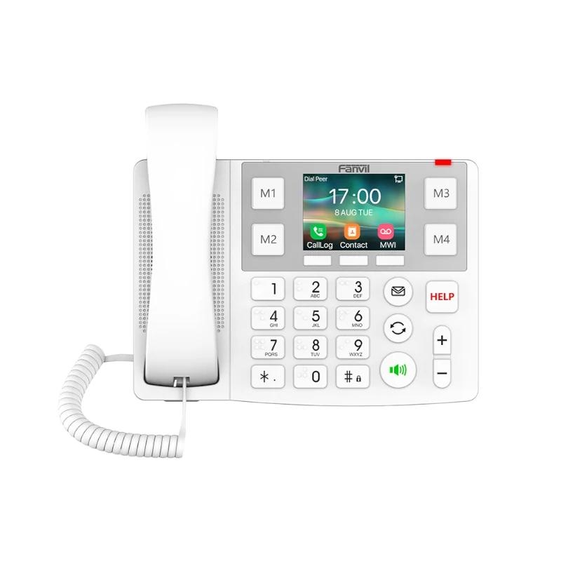 Fanvil | X305 telefone SIP botão grande | 4G PoE