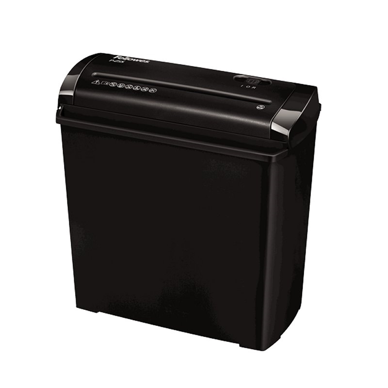 Fellowes P-25S destruidora de papel Trituração em tiras 22 cm Preto, Cinzento
