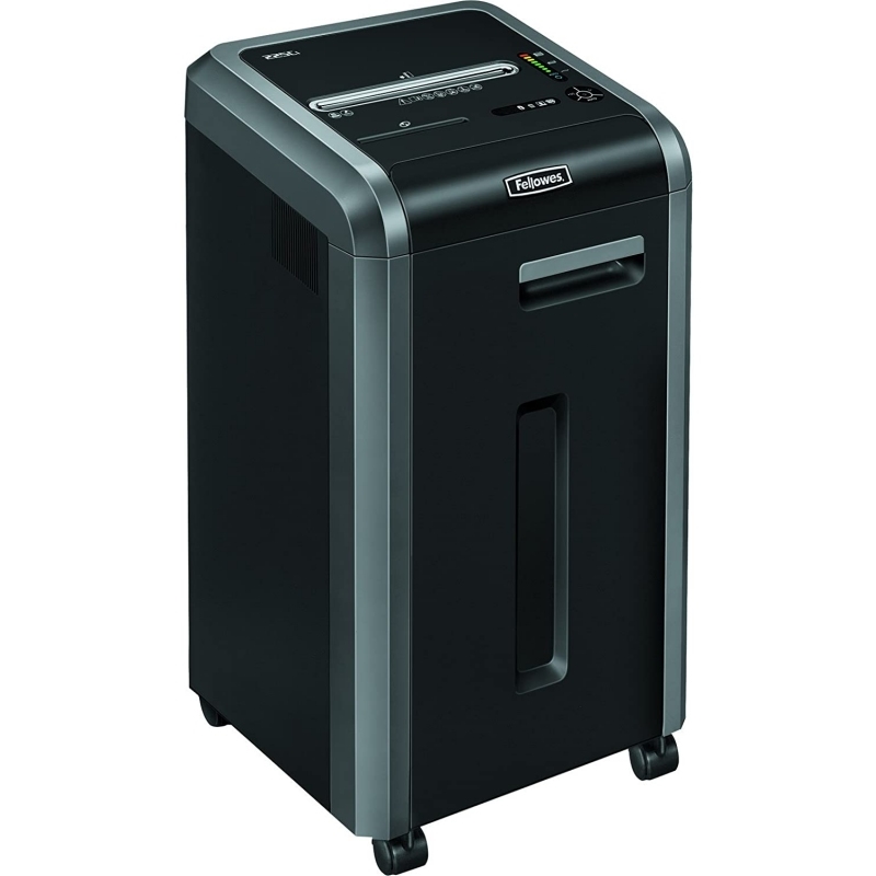 Fellowes 225Ci destruidora de papel Trituração transversal 65 dB 24 cm Preto, Prateado
