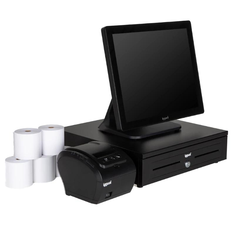 iggual IGG319628pack N100 Tudo em um 43,2 cm (17") 1280 x 1024 pixels Ecrã táctil Preto