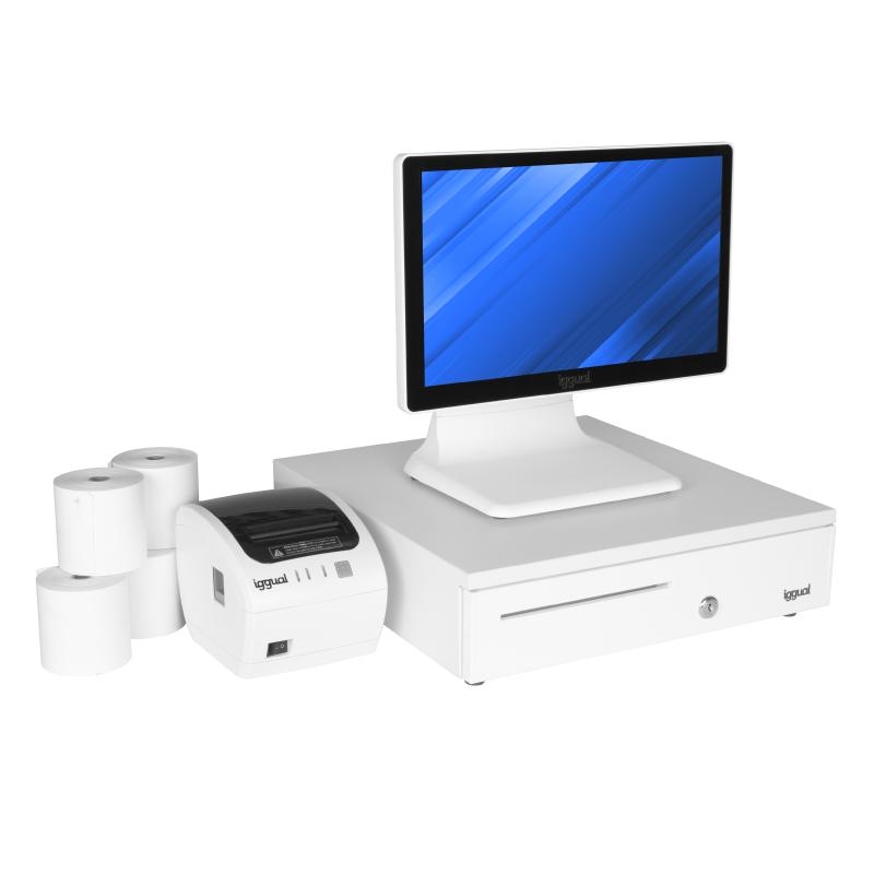 iggual IGG320167pack J4125 2,7 GHz 39,6 cm (15.6") 1920 x 1080 pixels Ecrã táctil Branco