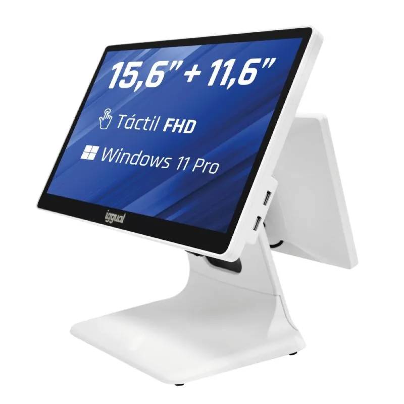 IGGUAL | TPV dual 15,6+11'6 8350U +256G | i5-8350U | 60W | 15.6" | FHD | 256GB | 8GB
