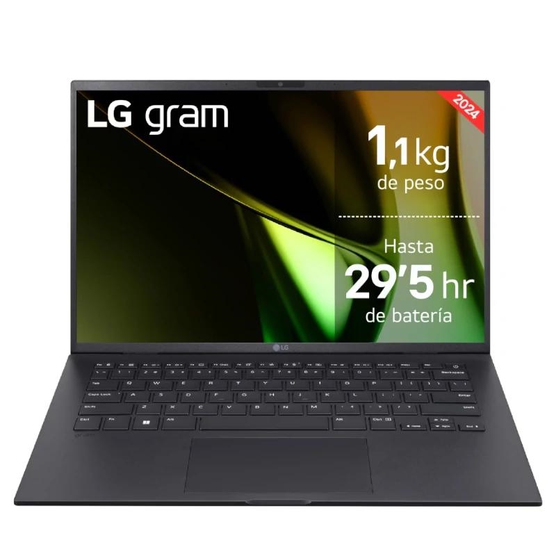 LG Gram 14Z90S Intel Core Ultra 7 155H Computador portátil 35,6 cm (14") Full HD 32 GB LPDDR5-SDRAM 1 TB SSD Wi-Fi 6E (802.11ax) Windows 11 Home Preto