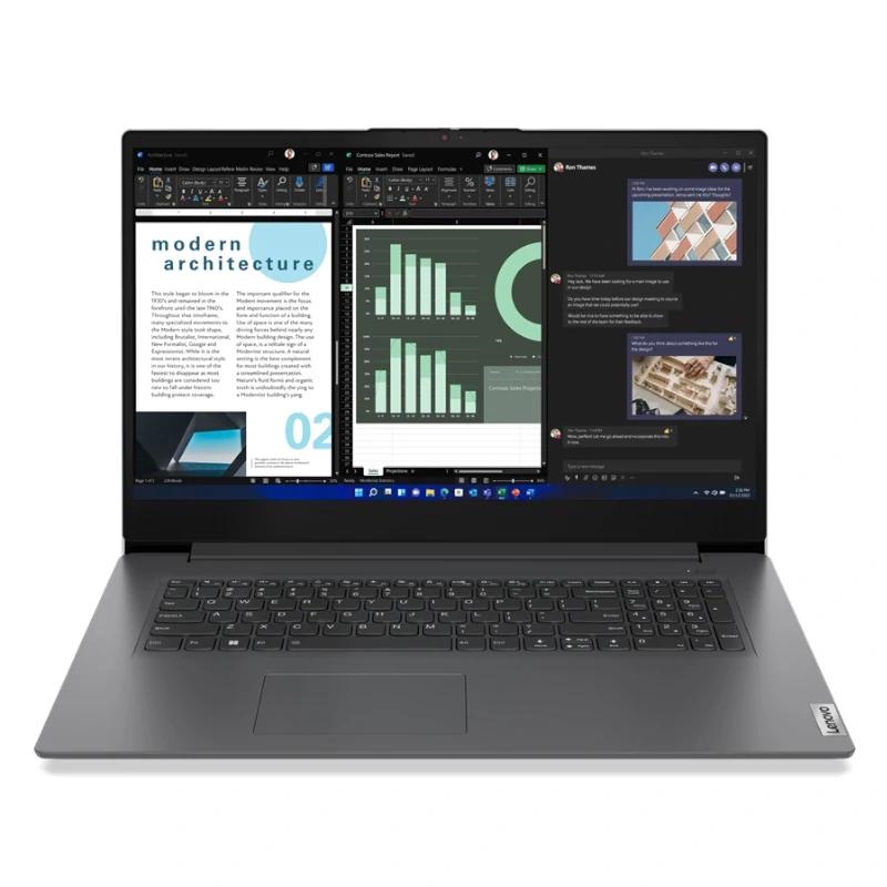 Lenovo V17 G4 IRU Intel® Core™ i5 i5-13420H Computador portátil 43,9 cm (17.3") Full HD 16 GB DDR4-SDRAM 512 GB SSD Wi-Fi 6 (802.11ax) Windows 11 Home Espanhol Cinzento