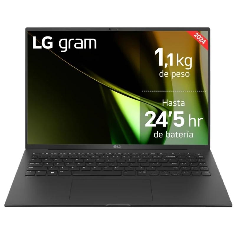 LG Gram 16Z90S-G.AD7BB laptop/portátil Intel Core Ultra 7 155H Computador portátil 40,6 cm (16") WQXGA 32 GB LPDDR5x-SDRAM 2 TB SSD Wi-Fi 6 (802.11ax) Windows 11 Home Preto
