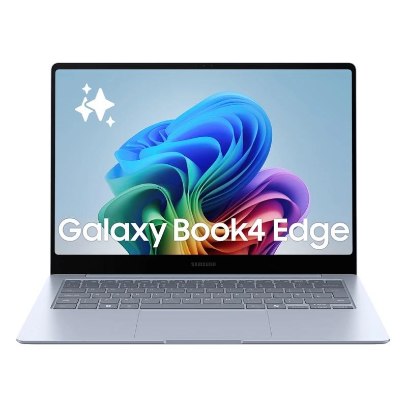 Samsung Galaxy Book4 Edge NP944XMA-MC1ES laptop/portátil Qualcomm Snapdragon X1E-80-100 Computador portátil 35,6 cm (14") Ecrã táctil WQXGA+ 16 GB LPDDR5x-SDRAM 512 GB eUFS Wi-Fi 7 (802.11be) Windows 11 Pro Azul