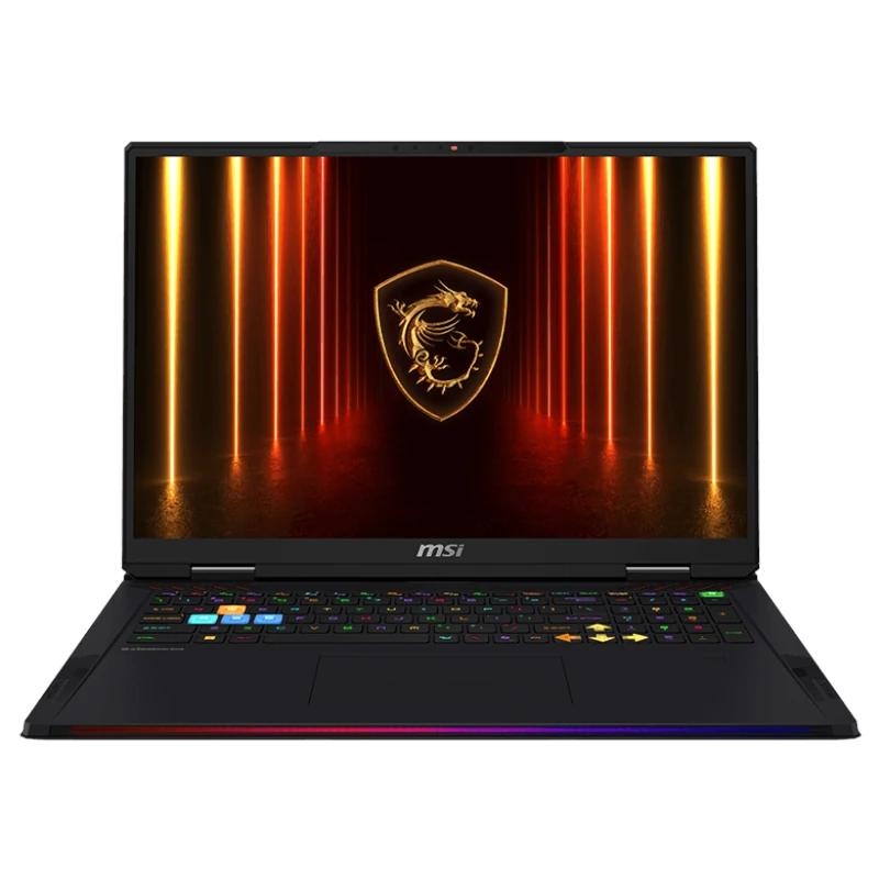 MSI Raider A2XWIG-252ES Intel Core Ultra 9 285HX Computador portátil 45,7 cm (18") UHD+ 32 GB DDR5-SDRAM 1 TB SSD NVIDIA GeForce RTX 5080 Wi-Fi 7 (802.11be) Windows 11 Home Preto