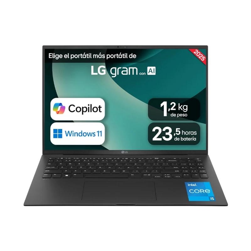 LG Gram 16Z90RU-G.AA55B laptop/portátil Intel® Core™ i5 i5-1334U Computador portátil 40,6 cm (16") WQXGA 16 GB LPDDR4x-SDRAM 512 GB SSD Wi-Fi 6 (802.11ax) Windows 11 Home Preto
