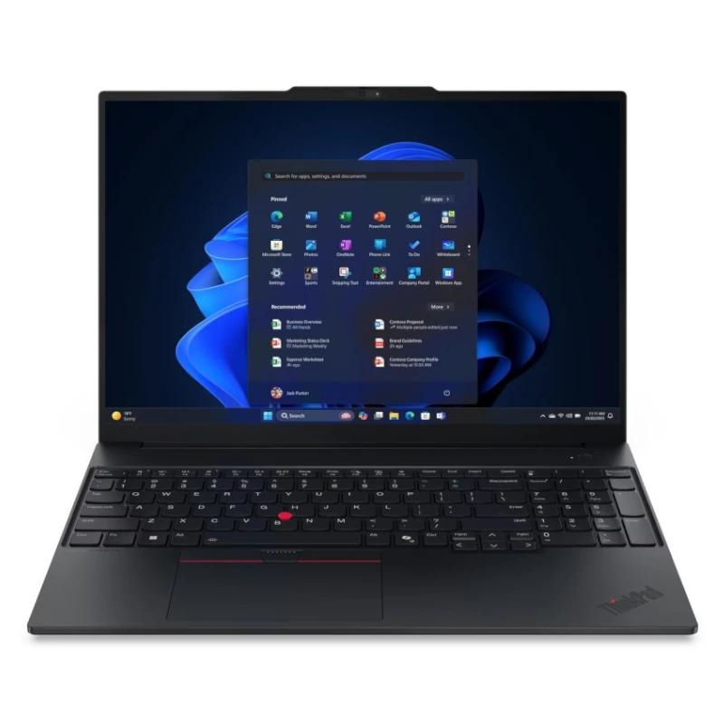 Lenovo ThinkPad E16 Gen 3 (AMD) AMD Ryzen™ 5 230 Computador portátil 40,6 cm (16") WUXGA 16 GB DDR5-SDRAM 512 GB SSD Wi-Fi 6 (802.11ax) Windows 11 Pro Espanhol Preto