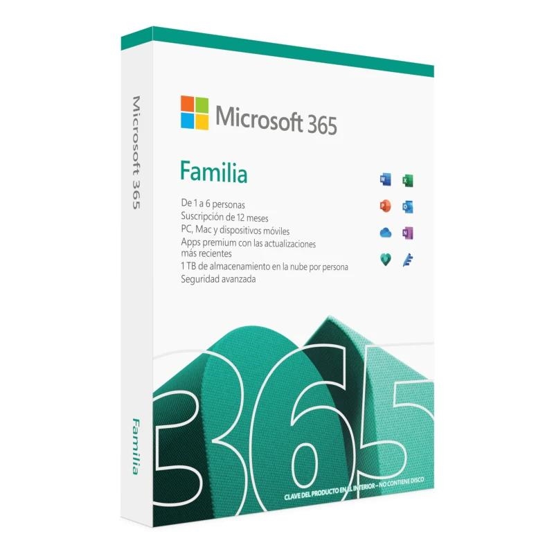 Microsoft | 365 Família Assinatura anual (6u) | 1TB