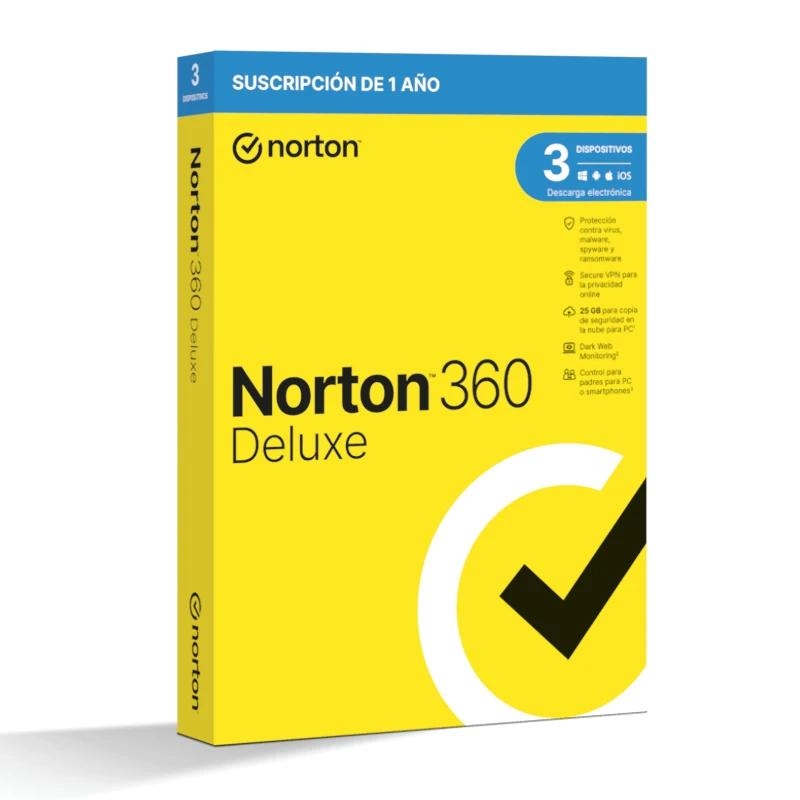 Norton 360 Deluxe Segurança antivírus Base Espanhol 1 licença(s) 1 ano(s)