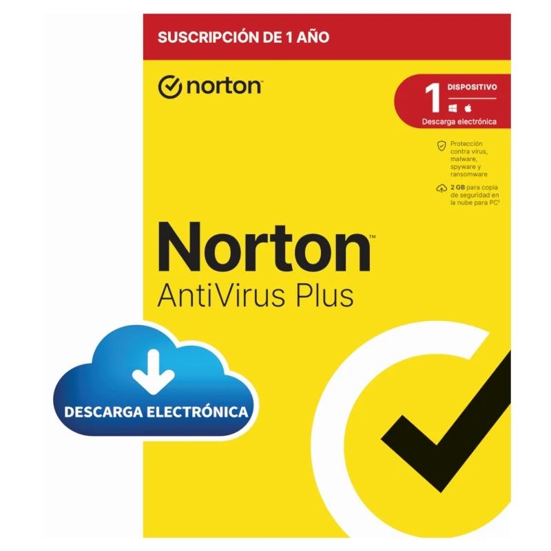Norton AntiVirus Plus Segurança antivírus Base Espanhol 1 licença(s) 1 ano(s)
