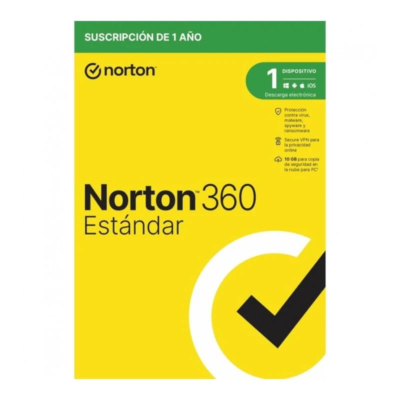 Norton 360 Standard Segurança antivírus Espanhol 1 licença(s) 1 ano(s)