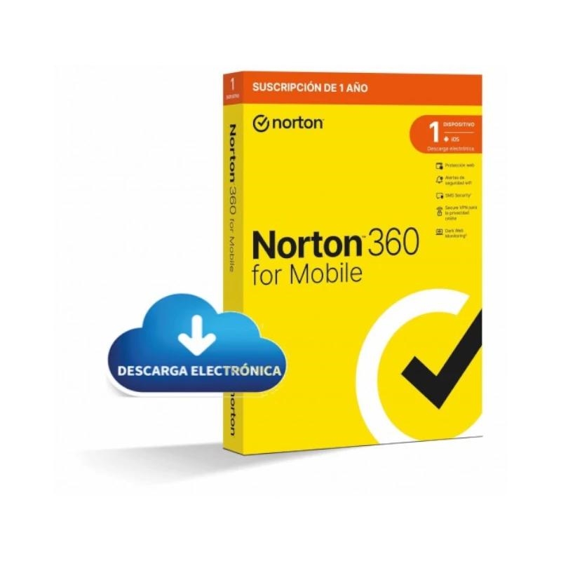 Norton 360 Mobile Segurança antivírus Base Espanhol 1 licença(s) 1 ano(s)