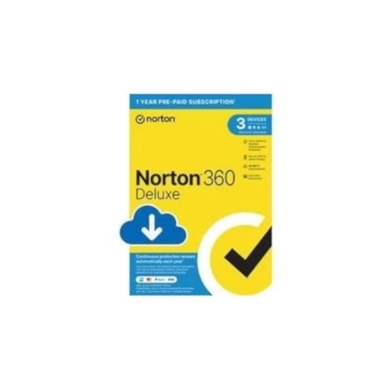 Norton 360 Deluxe Segurança antivírus 1 licença(s) 1 ano(s)